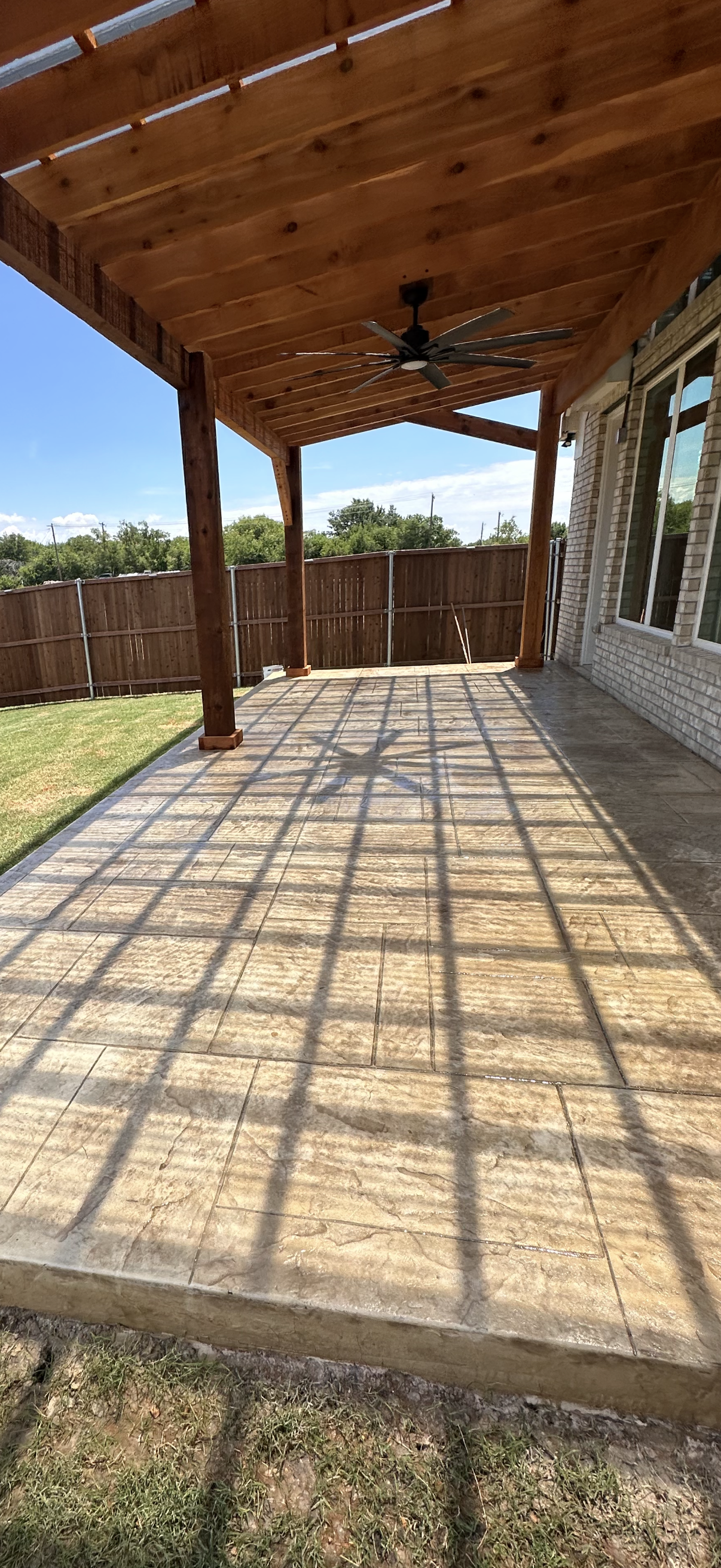 Detailed flagstone texture concrete